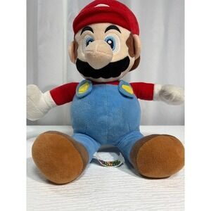 Nintendo Super Mario Bros 10 Inch Plush Figure Red Blue Classic Mario Toy S0043